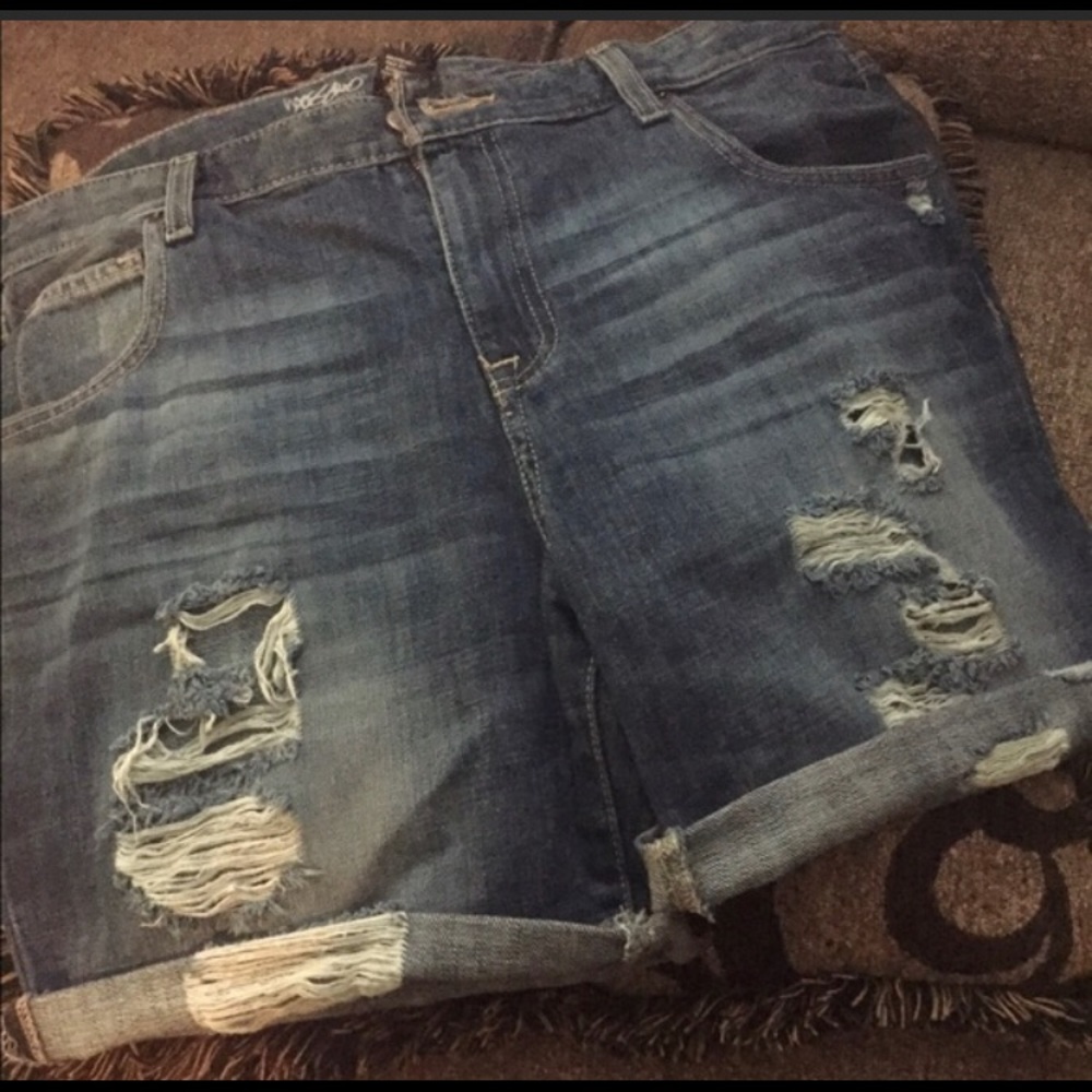 Target Cuff distressed shorts
